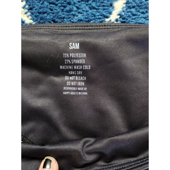 Grrrl Women's Geometric Shape Yellow & Blue Workout Leggings 47-54 XXL - Picture 5 of 8